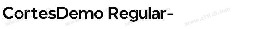 CortesDemo Regular字体转换